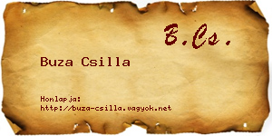 Buza Csilla névjegykártya